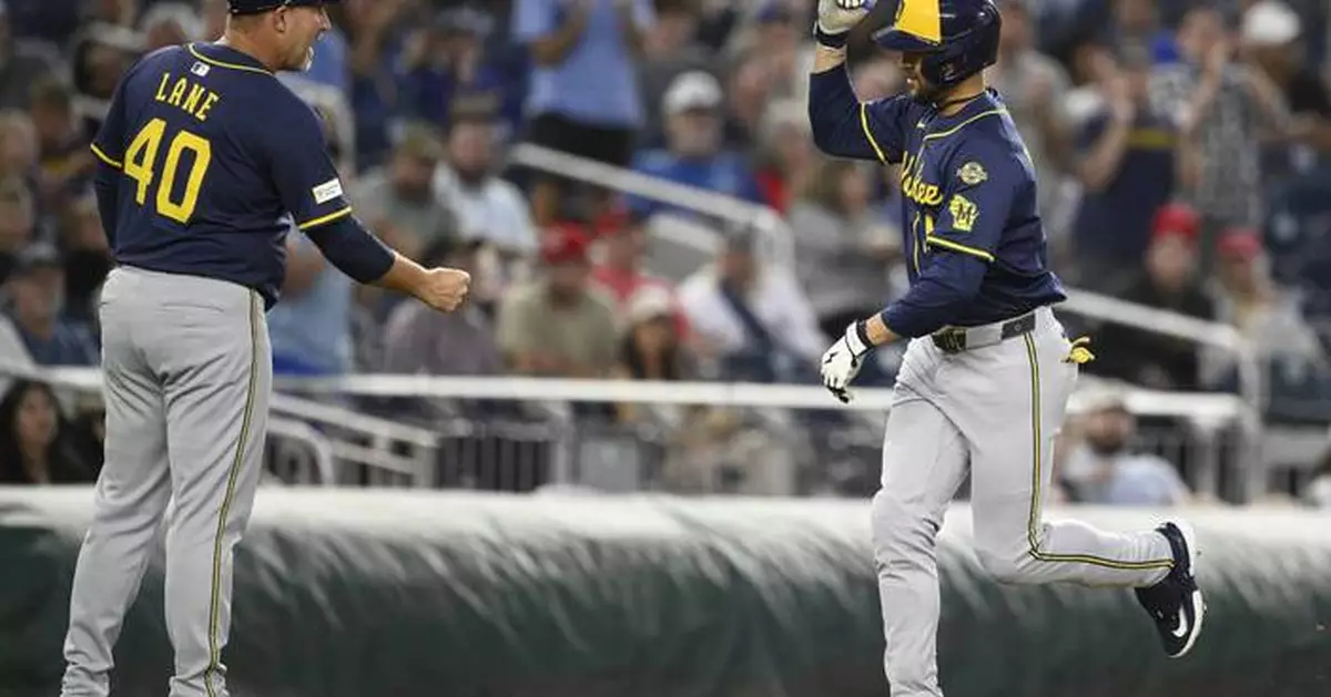 Blake Perkins homers twice as Brewers get 25 hits in 16-9 win over Nationals