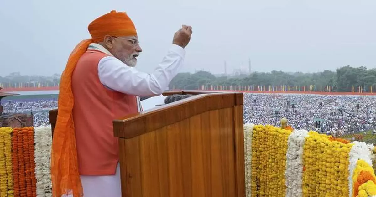 On India's Independence Day, Modi vows to punish Pakistan for future attacks