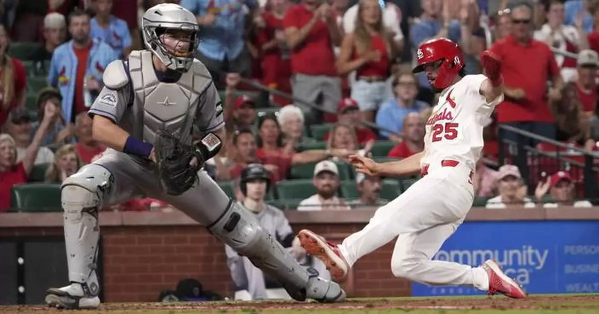 Donovan's two-run double in the eighth inning secures Cardinals' win over Rockies