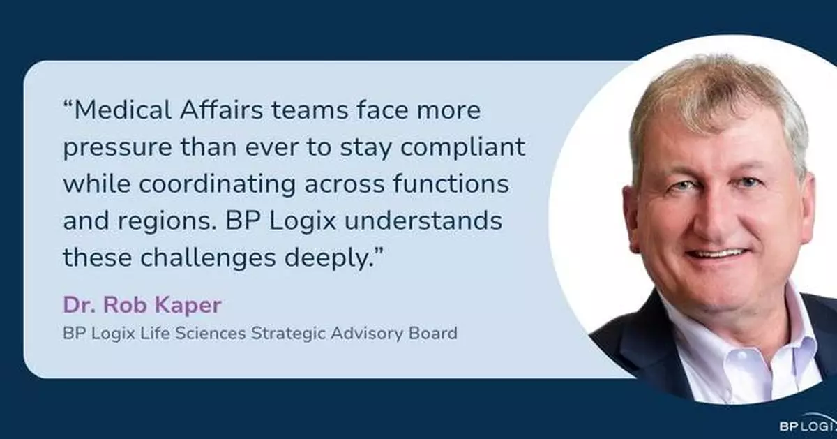 BP Logix Appoints Dr. Robert Kaper to Strategic Advisory Board to Accelerate Innovation in Life Sciences