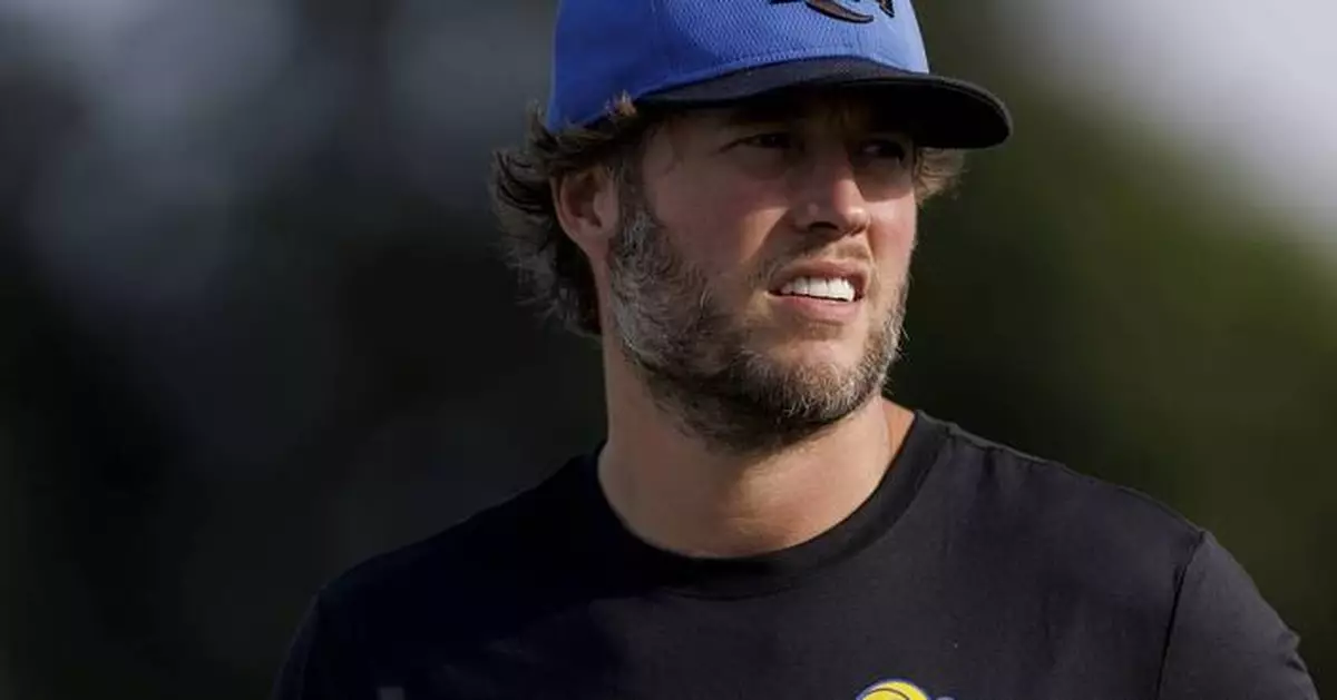 Still nursing a back injury, Matthew Stafford doesn't join practice with Rams as originally planned