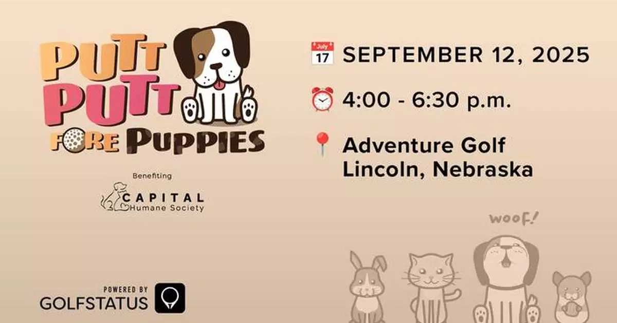 Third Annual Putt Putt Fore Puppies Mini Golf Tournament Benefiting Capital Humane Society Returns to Lincoln September 12