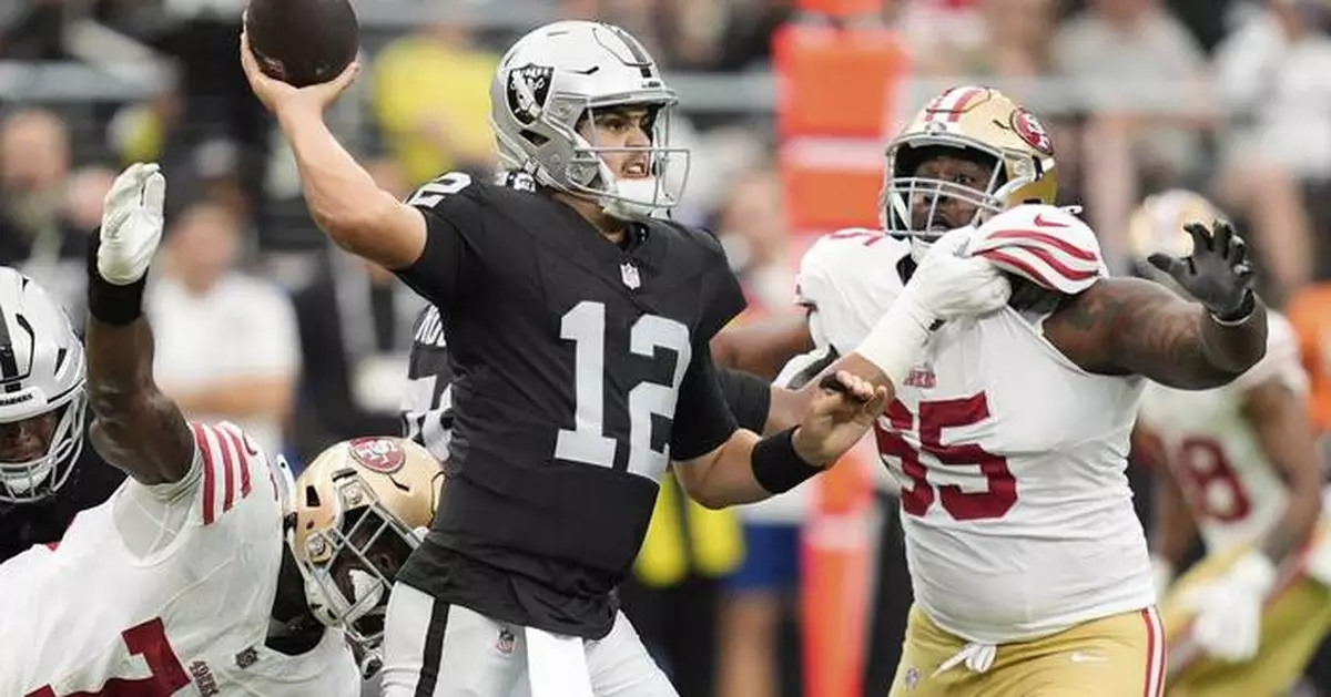 Raiders place quarterback Aidan O'Connell on injured reserve