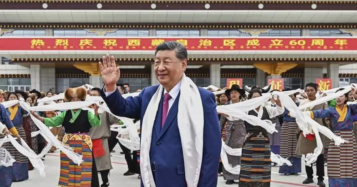 Grand ceremony and parade mark 60 years of Chinese Communist Party rule in Tibet