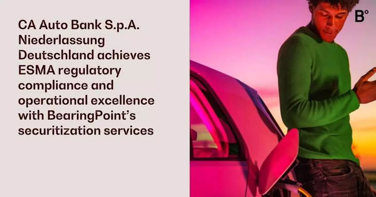 CA Auto Bank S.p.A. Niederlassung Deutschland achieves ESMA regulatory compliance and operational excellence with BearingPoint’s securitization services