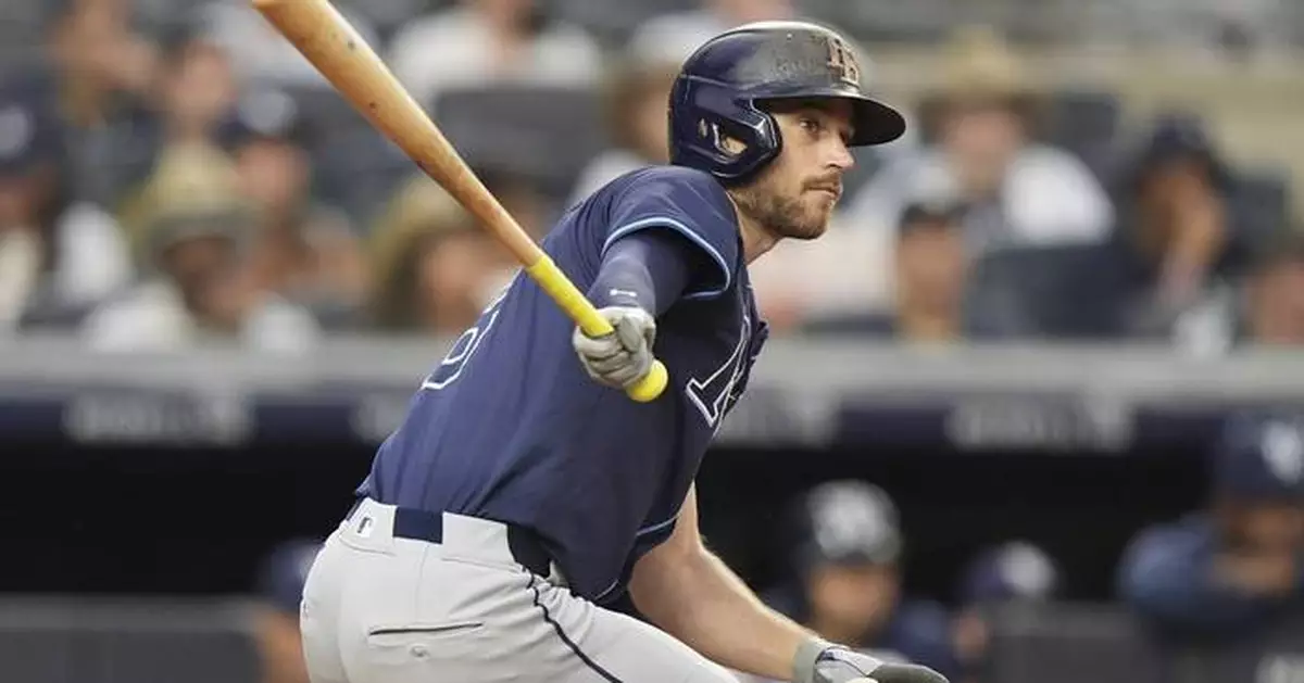 Brandon Lowe, Jake Mangum drive the Rays' 7-run 4th inning in a 7-3 victory over the Angels