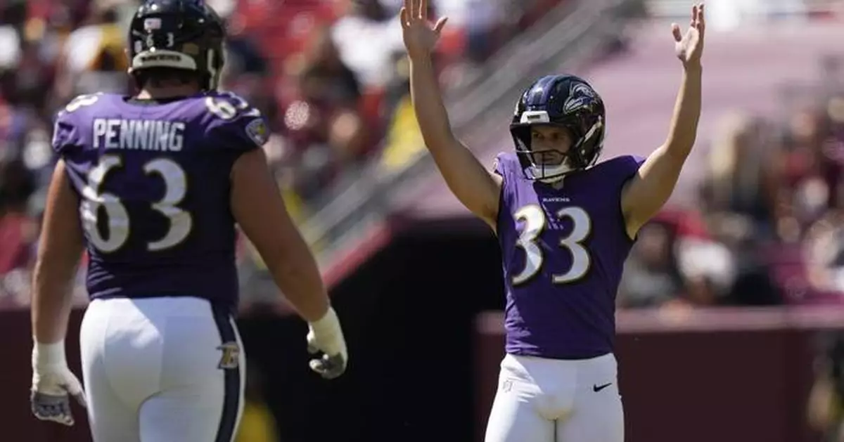 Loop kicks 61-yard field goal as Ravens finish preseason undefeated with 30-3 win over Commanders