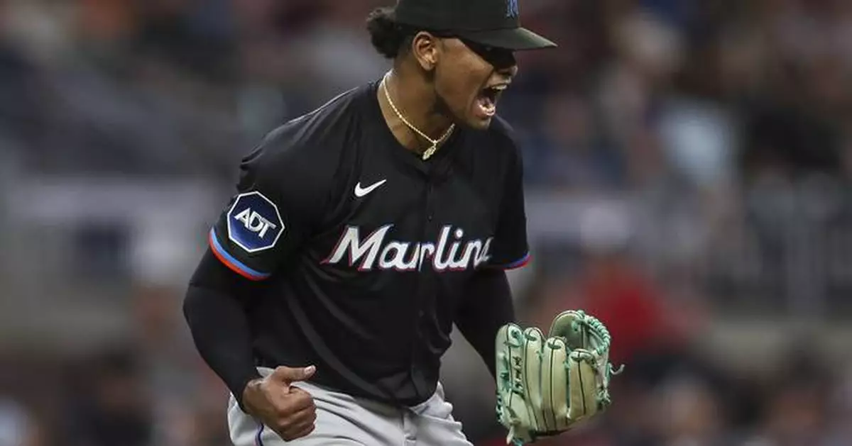 Edward Cabrera strikes out 11 in 8 innings as the Marlins beat the Braves 5-1