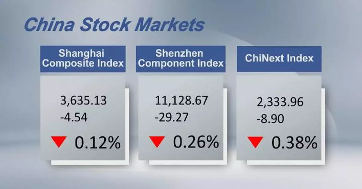 Chinese shares close lower Friday