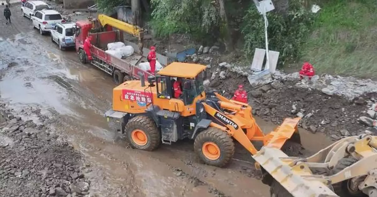 Infrastructure repairs underway in flood-hit village in Gansu