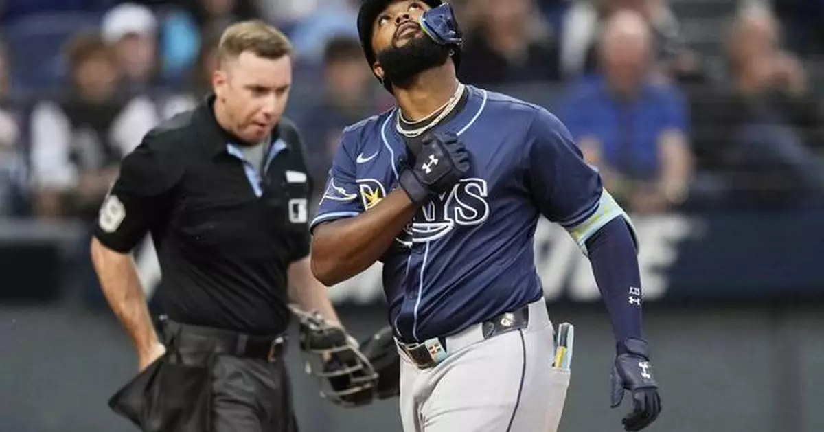 Junior Caminero homers twice as the Rays beat the slumping Guardians 9-0