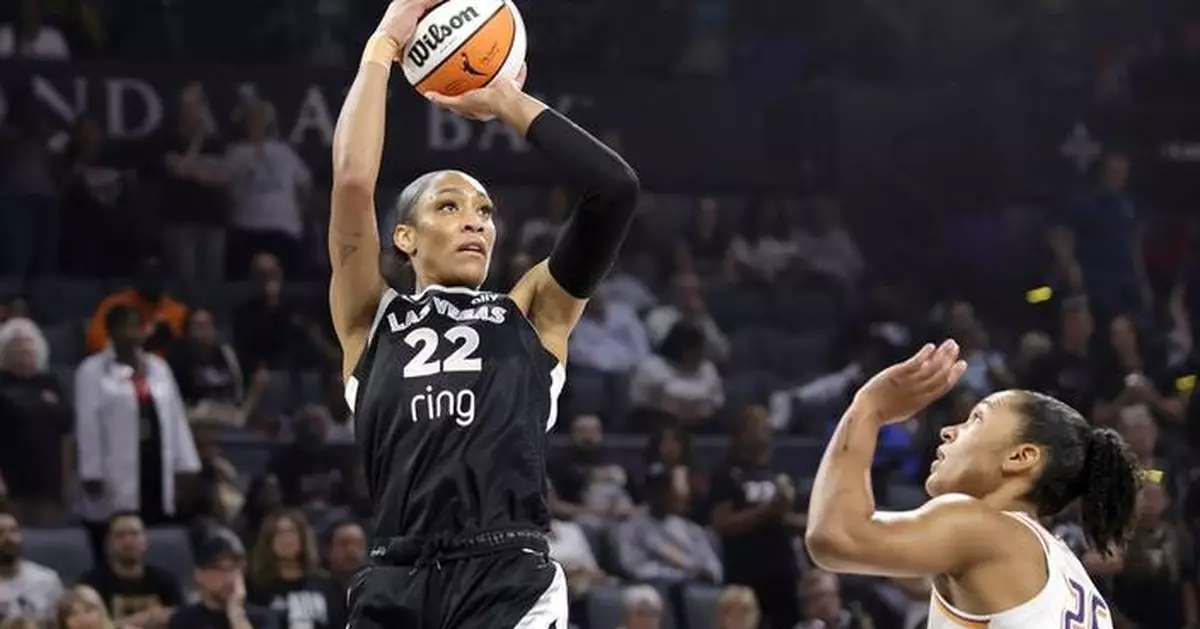 A'ja Wilson has 19 points and 13 rebounds, Aces beat Mercury 83-61 for 9th straight win