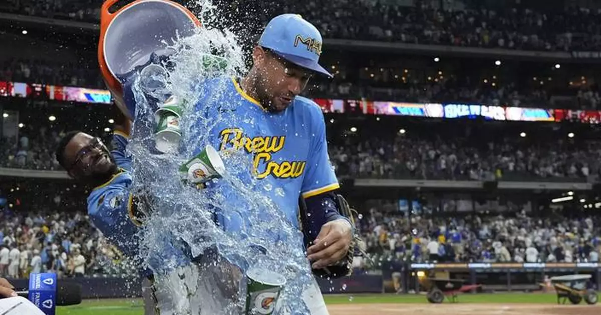 Brewers hold off skidding Mets 3-2 for 7th straight win thanks to Perkins' throw