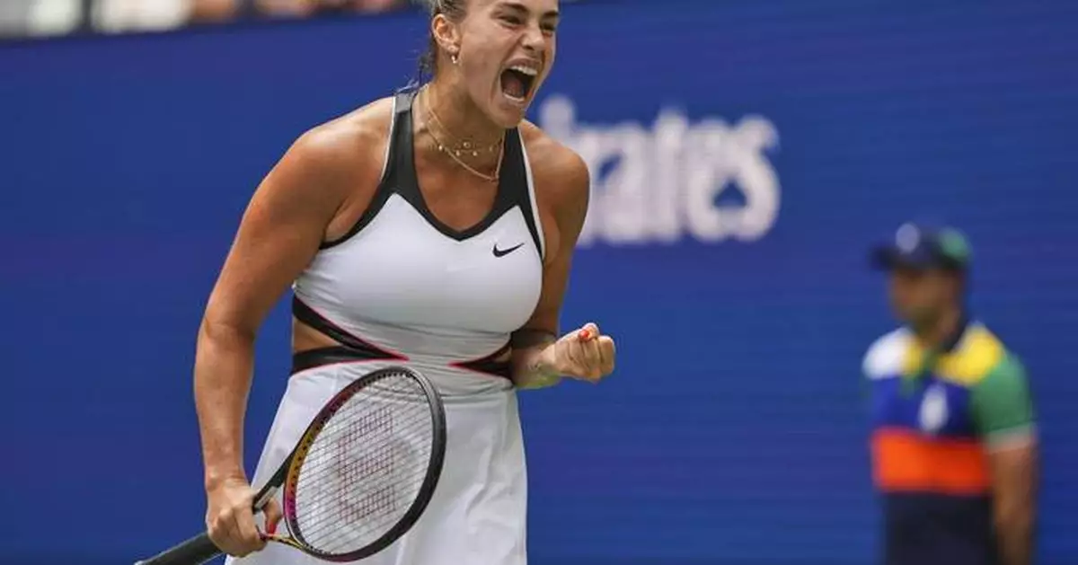 Defending champion Aryna Sabalenka wins her first match at the US Open