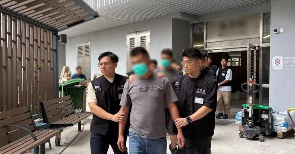 Hong Kong Immigration Department Arrests 15 Illegal Workers in Territory-Wide Operations