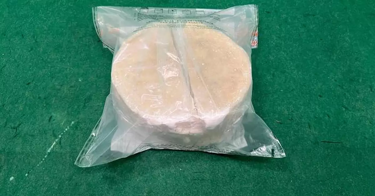 Hong Kong Customs Seizes 7.7kg Cocaine Hidden in Cheese Wheel at Airport, Arrests 20-Year-Old Passenger.