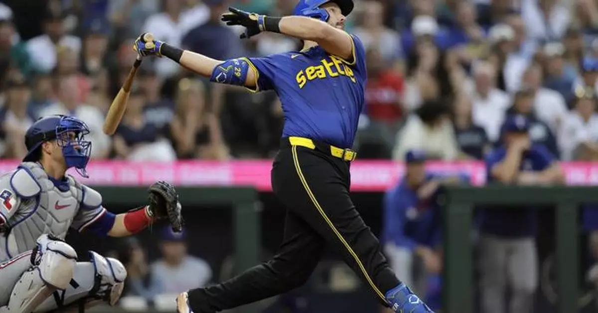 Cal Raleigh hits 42nd HR, Cole Young also goes deep as Mariners beat Rangers 6-0