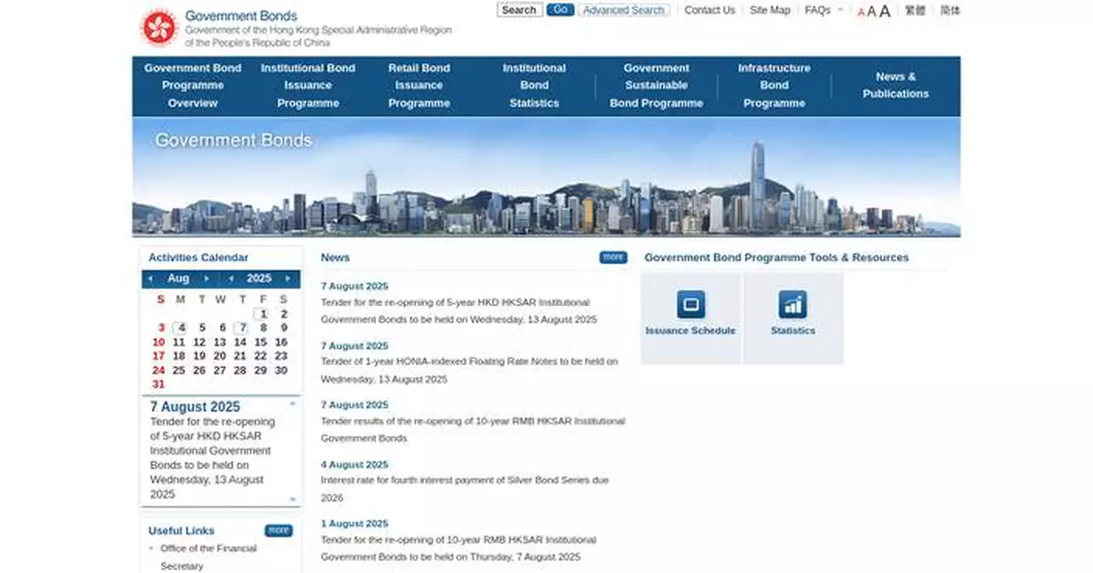 HKMA Announces HK$1.5 Billion Tender for 1-Year Floating Rate Notes on August 13, 2025