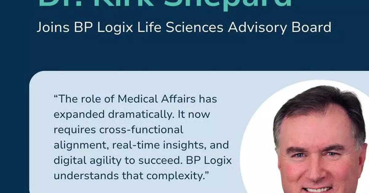 Medical Affairs Leader Dr. Kirk Shepard Joins BP Logix’s Life Sciences Strategic Advisory Board