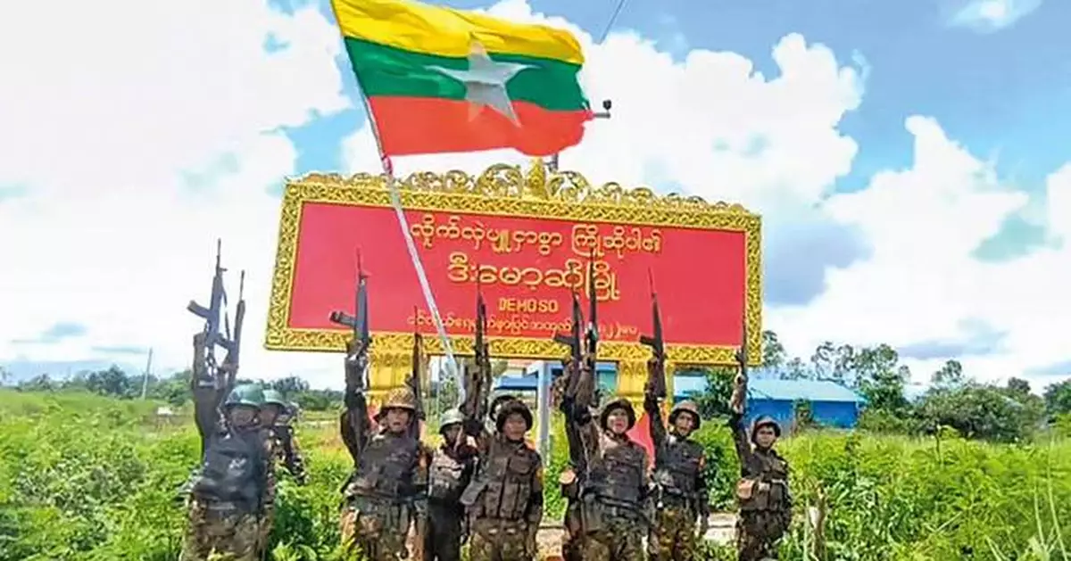 Myanmar's military retakes a strategic town 2 years after the resistance captured it