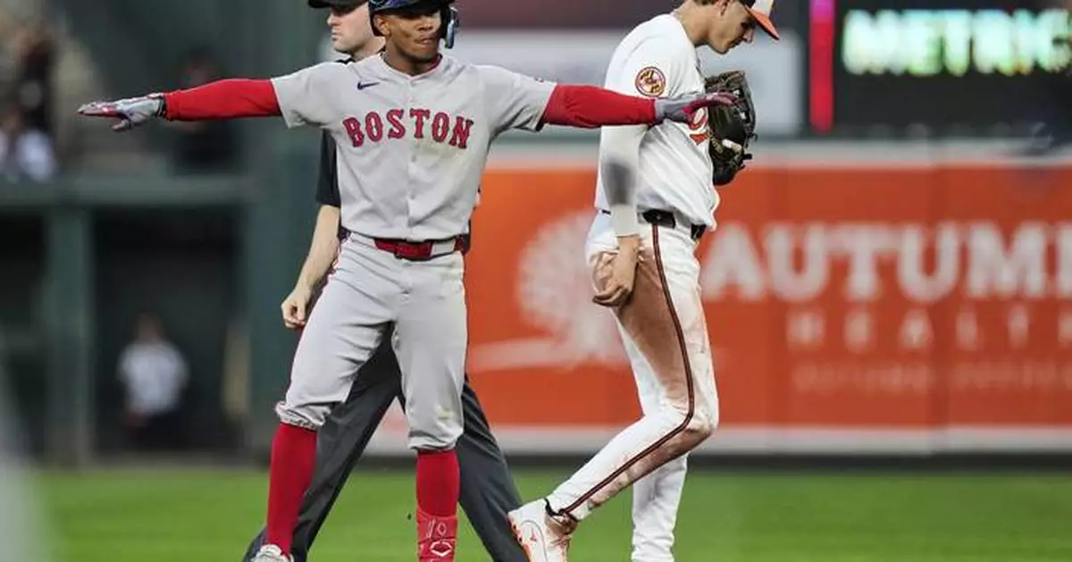 Ceddanne Rafaela hits a 2-run homer in the ninth to rally the Red Sox past the Orioles 3-2