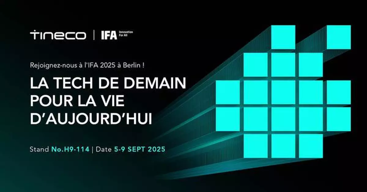 Tineco to Unveil Its Next Wave of Smart Home Innovations at IFA 2025