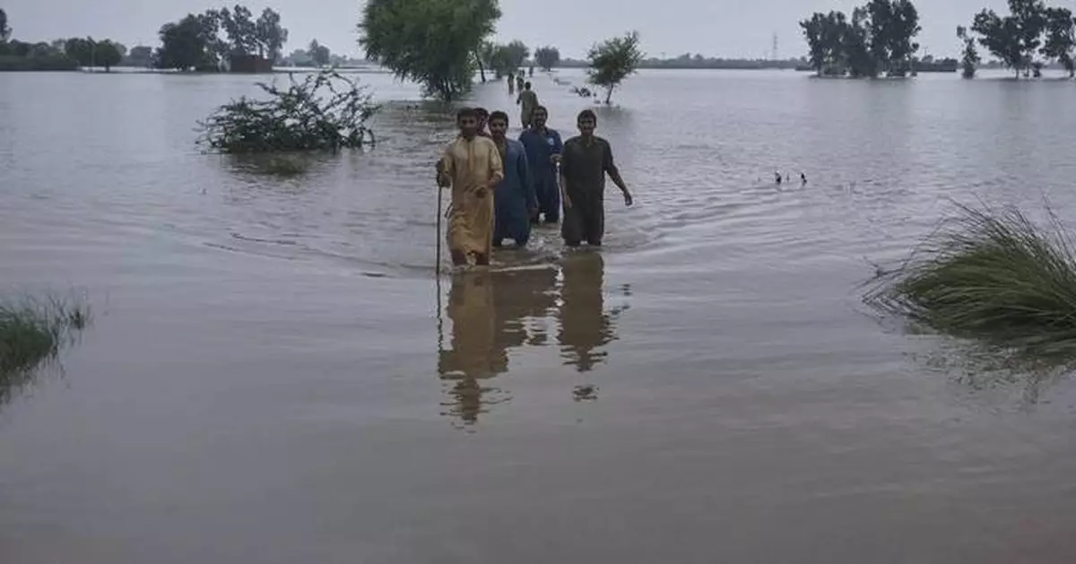 Pakistan's Punjab province battered by its biggest flood with 2 million people at risk