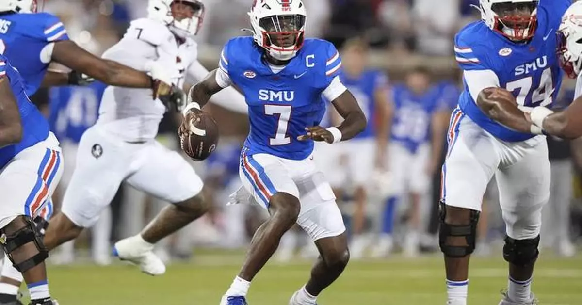 Kevin Jennings goes from undefeated ACC debut to 1st time starting season as QB1 for No. 16 SMU