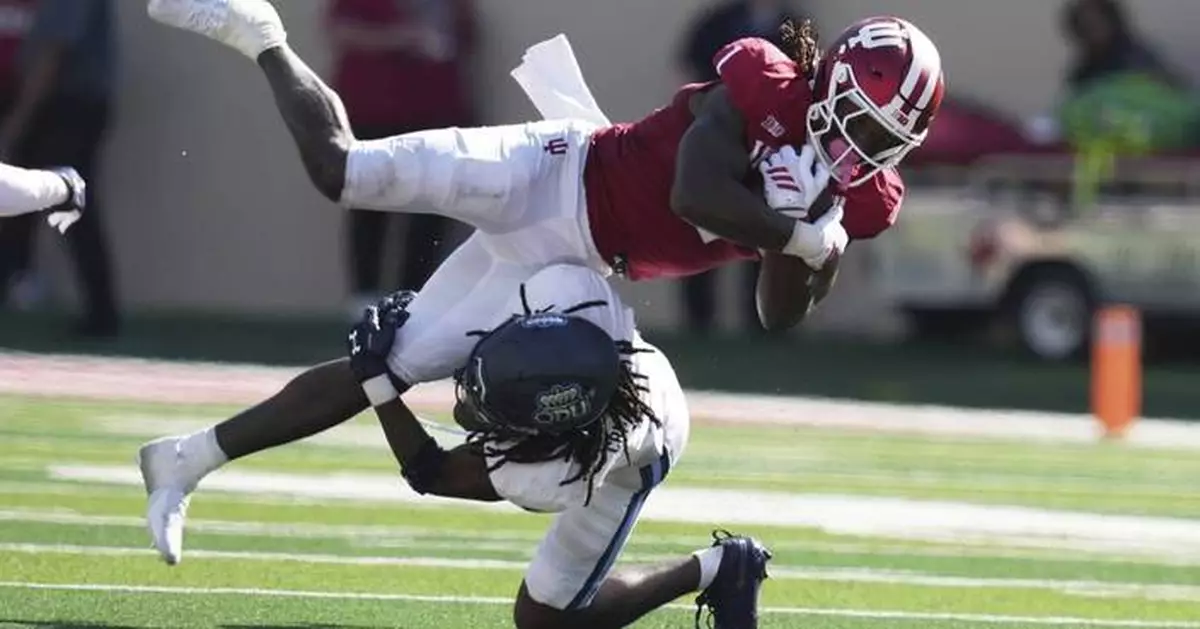 Fernando Mendoza leads No. 20 Indiana past Old Dominion 27-14 in his debut as Hoosiers QB
