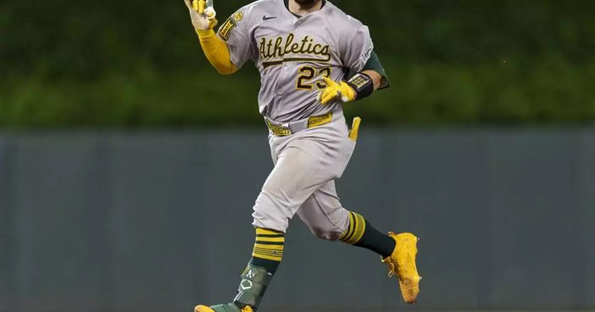 Langeliers hits a 2-run home run in the 10th inning to lift the A's past the Twins, 4-2