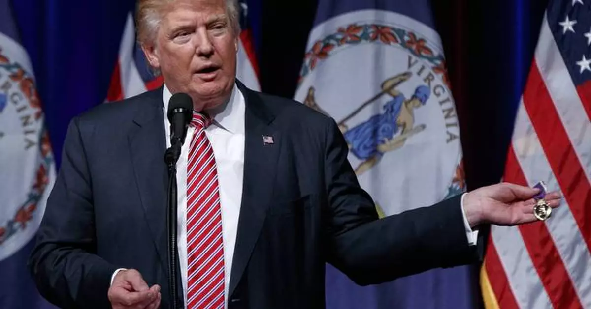 Trump honors Purple Heart recipients, including 3 who sent him medals after attempt on his life