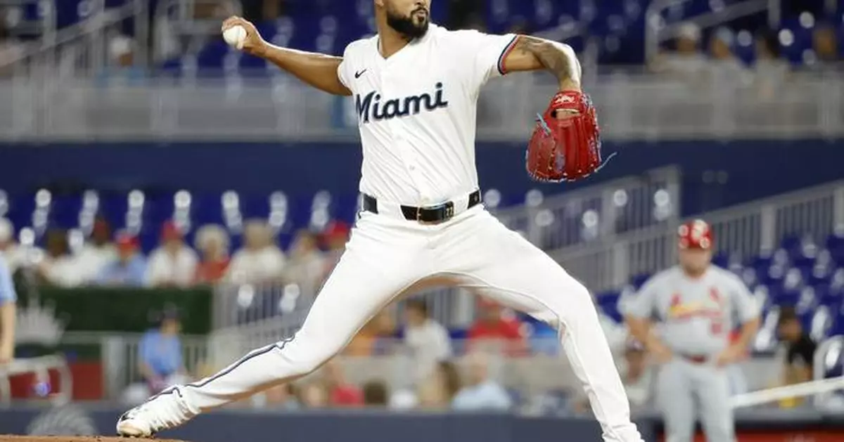 Alcántara works 7 sharp innings, Acosta homers for 1st career hit, Marlins beat Cardinals 6-2