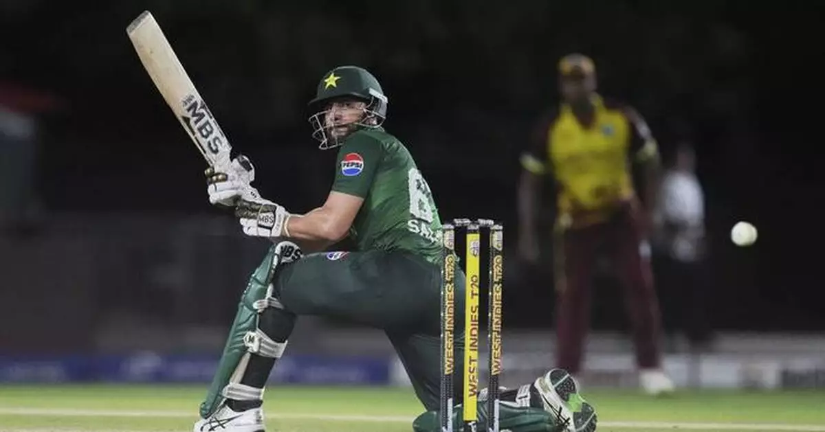 Nawaz's three-wicket over leads Pakistan to a 14-run win over West Indies