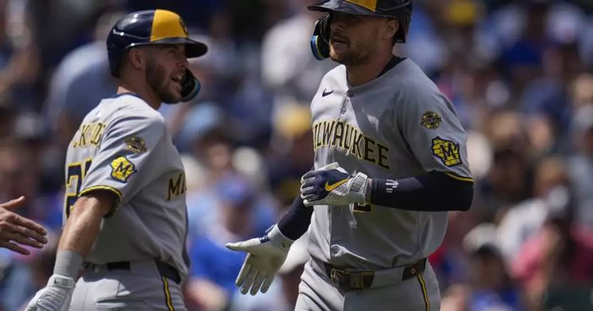 Brice Turang hits a 2-run homer as Brewers widen NL Central lead over Cubs with 4-1 win