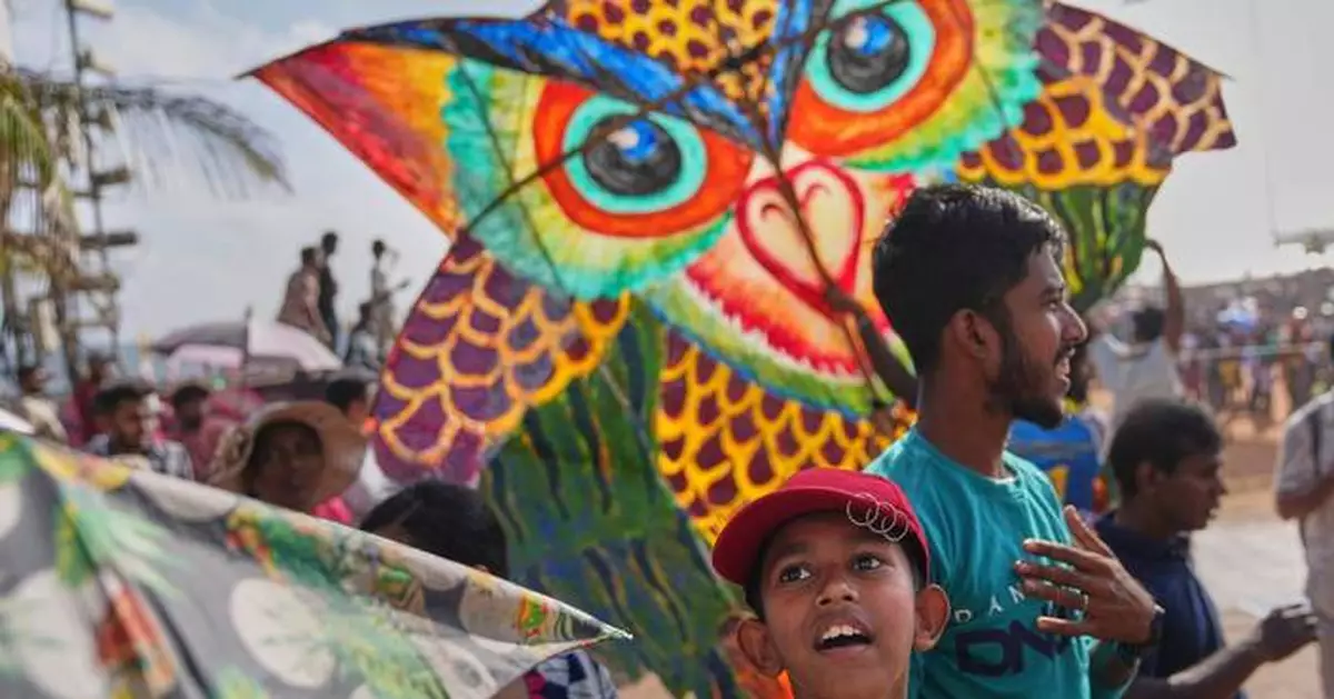 Photos of an international kite festival in Sri Lanka