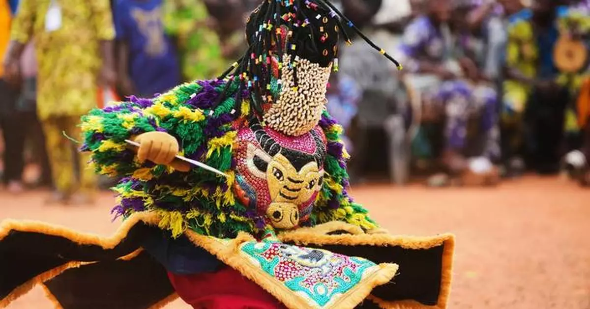 Photos of Benin's traditional mask festival as ancient customs come alive