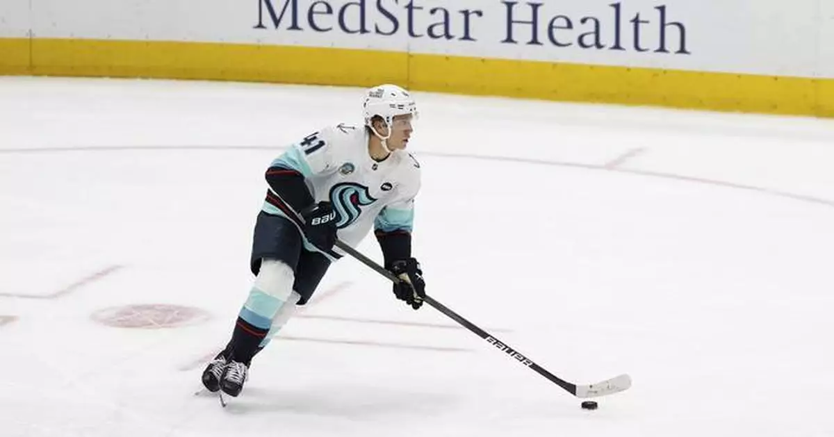 Defenseman Ryker Evans agrees to 2-year extension with Seattle Kraken