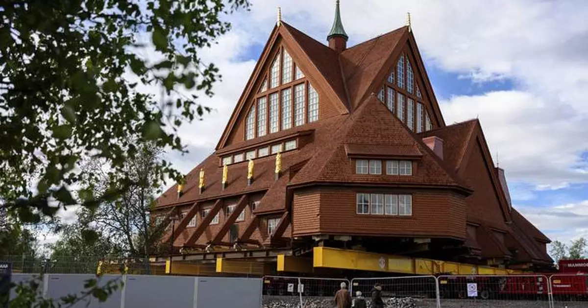 This Swedish church is being moved down the road before a mine swallows its town