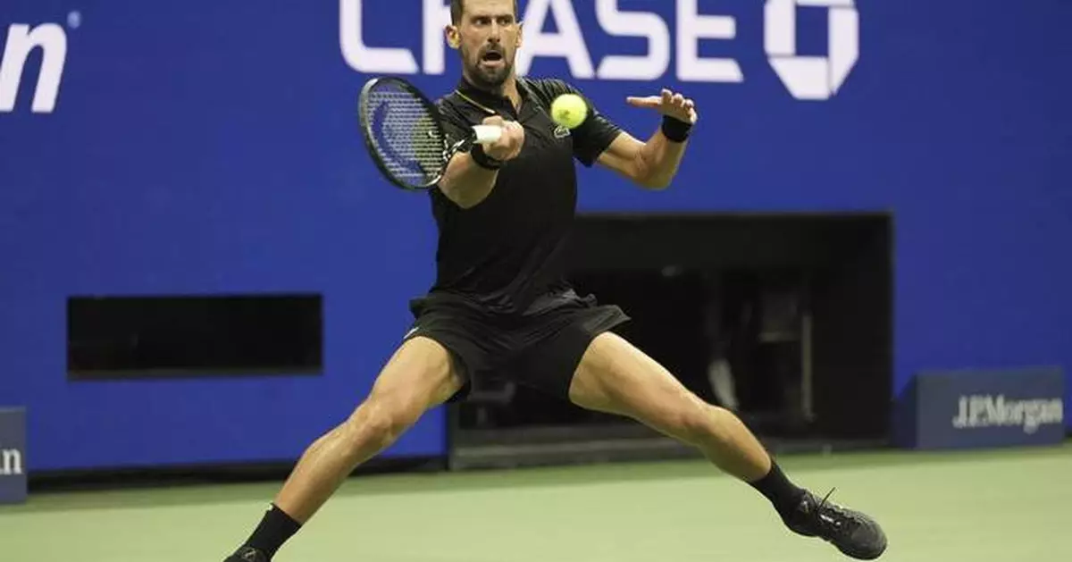 Djokovic improves to 19-0 in the first round of the US Open, wins his first match since Wimbledon