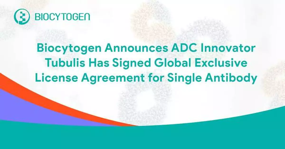 Biocytogen Announces ADC Innovator Tubulis Has Signed Global Exclusive License Agreement for Single Antibody