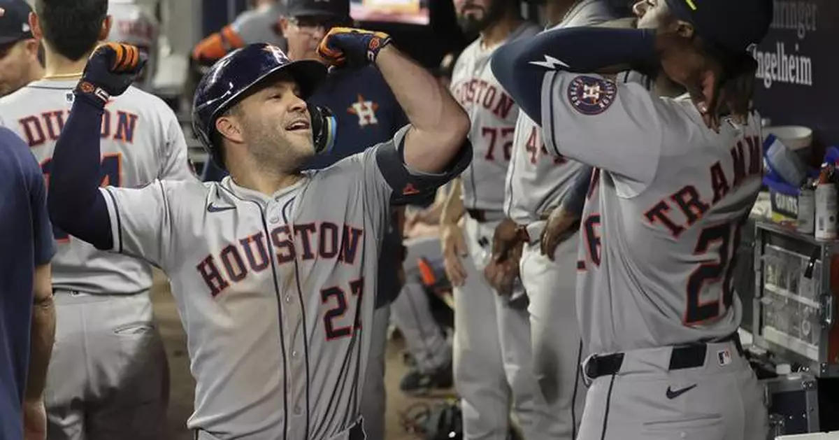 Astros receive injury scare as 9-time All-Star Jose Altuve leaves game with right foot discomfort