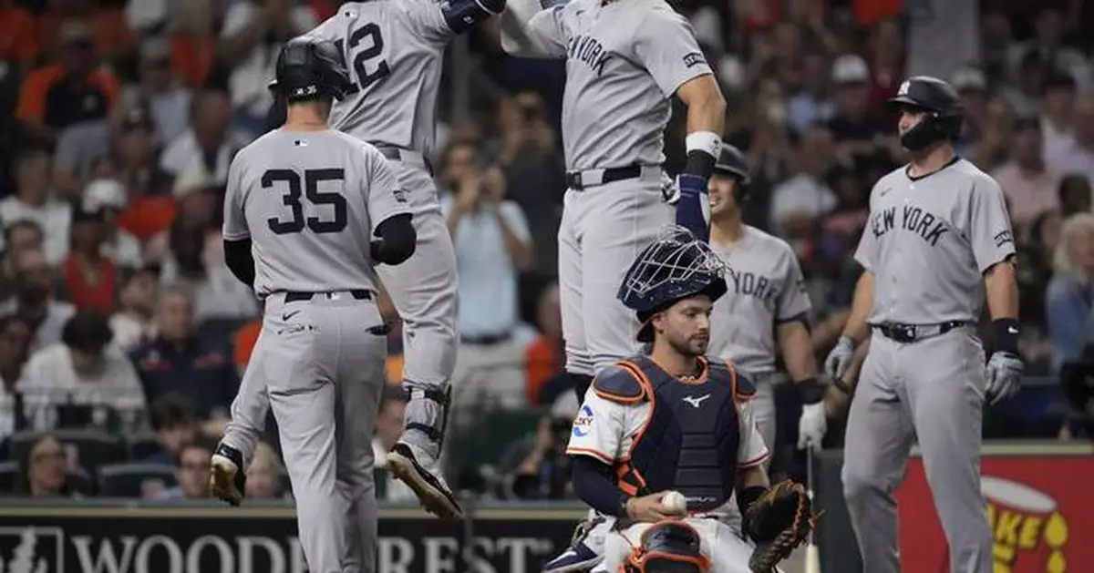 Grisham's grand slam powers Yankees to 7-1 win over Astros