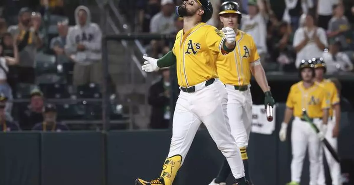 Athletics beat Reds 3-0 as Carlos Cortes hits 2 homers