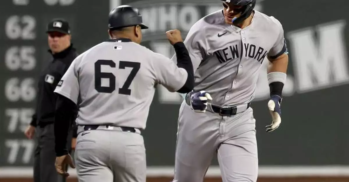 Judge passes DiMaggio, Gil pitches 6 no-hit innings as Yankees beat Red Sox 4-1