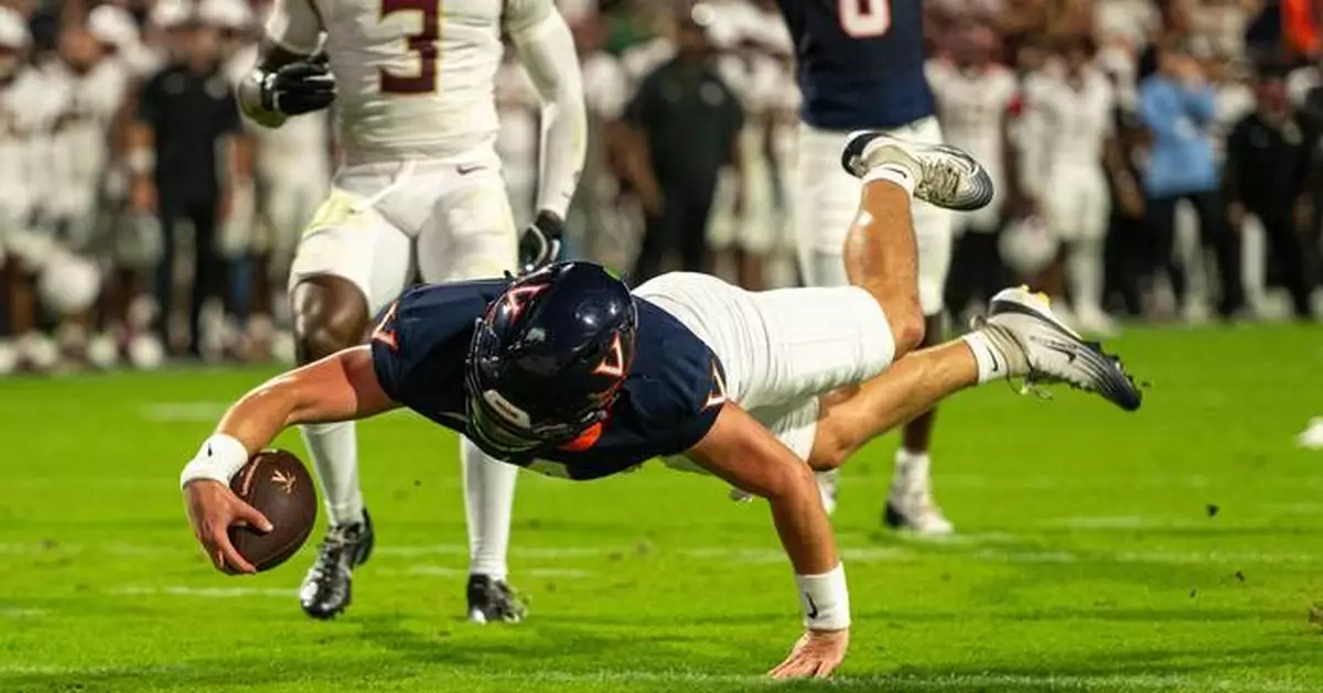 Virginia outlasts No. 8 Florida State 46-38 in second ovetime