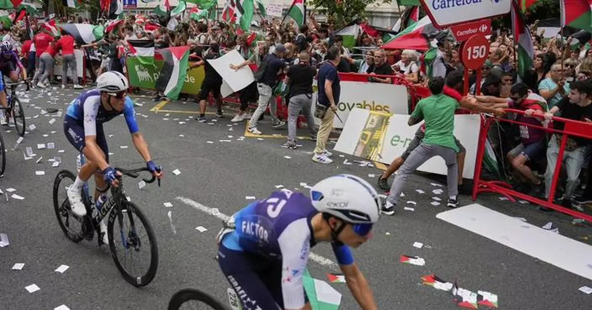 Israel Premier Tech removes team name from uniforms at Spanish Vuelta amid more protests