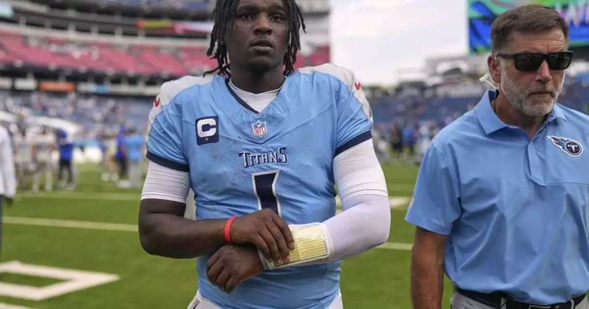 Titans' penalty woes and sacks plague rookie QB Cam Ward in home opener loss