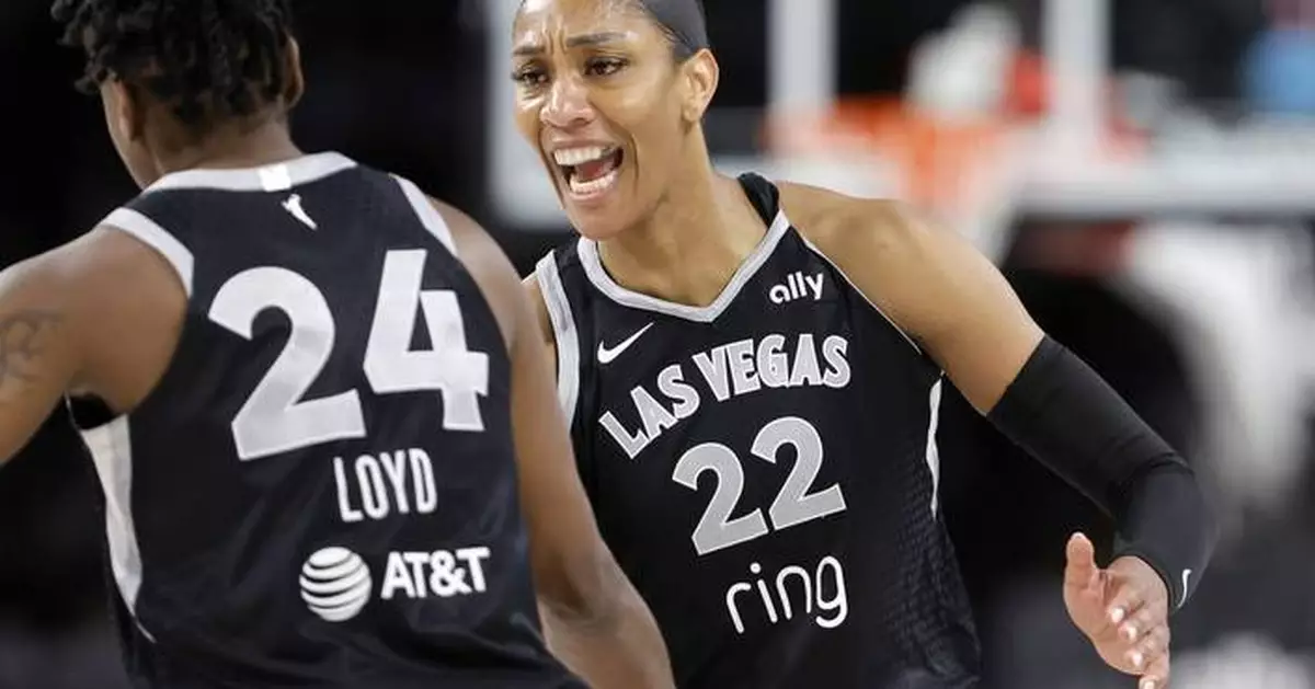 Aces beat Storm 102-77 in playoff opener after winning final 16 regular-season games