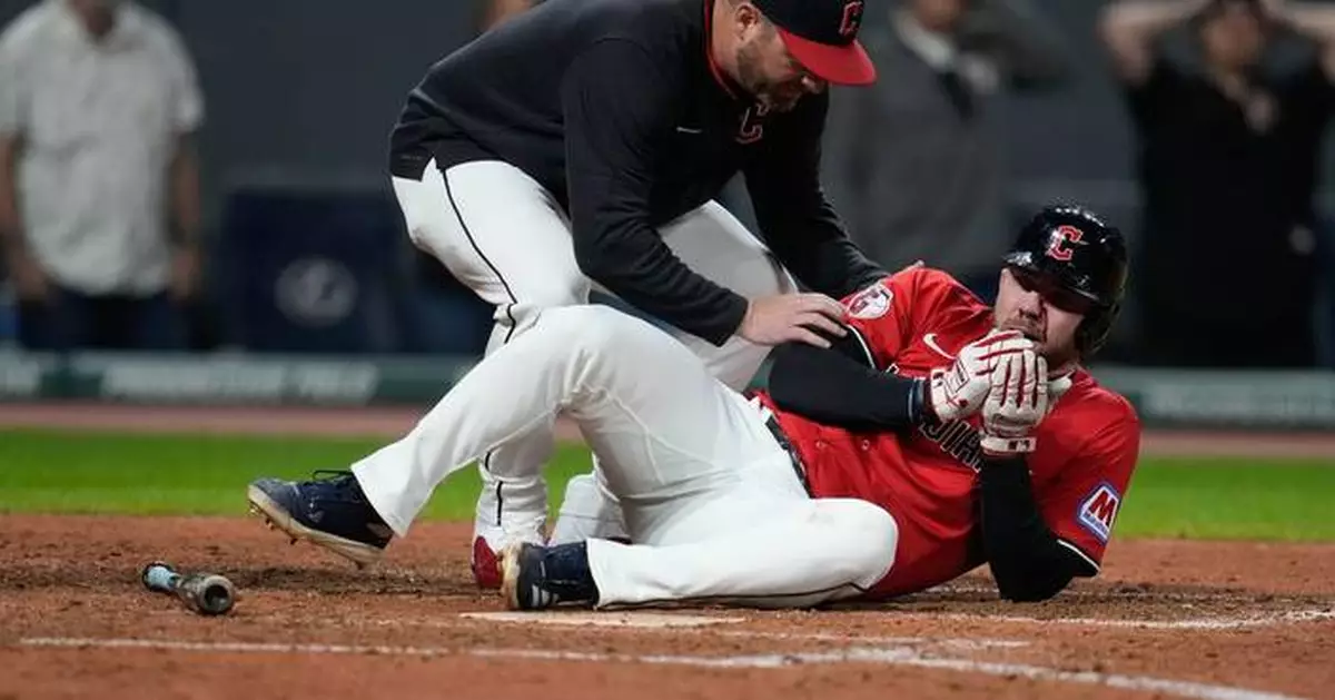 Guardians' David Fry hospitalized after being hit in face by pitch during crucial win over Tigers