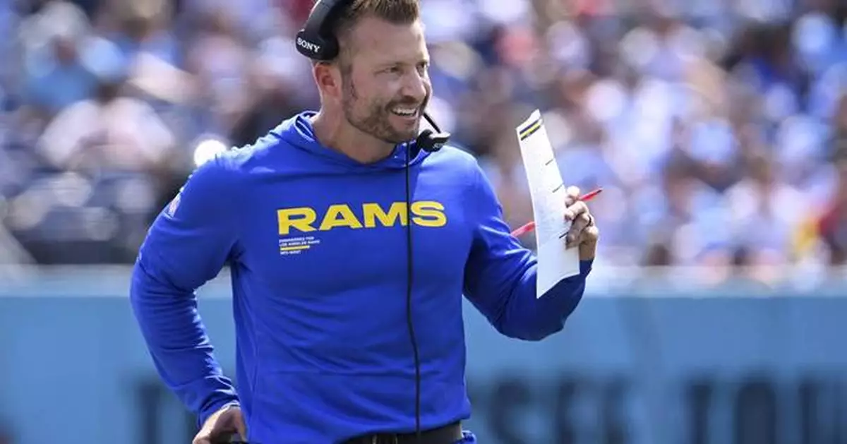 Sean McVay says he tore his plantar fascia during the Rams' victory over Titans